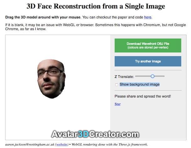 How to create 3D face