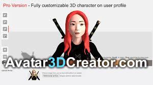 3D Avatar Creator User Profile PRO för WordPress | Avatar 3D Creator